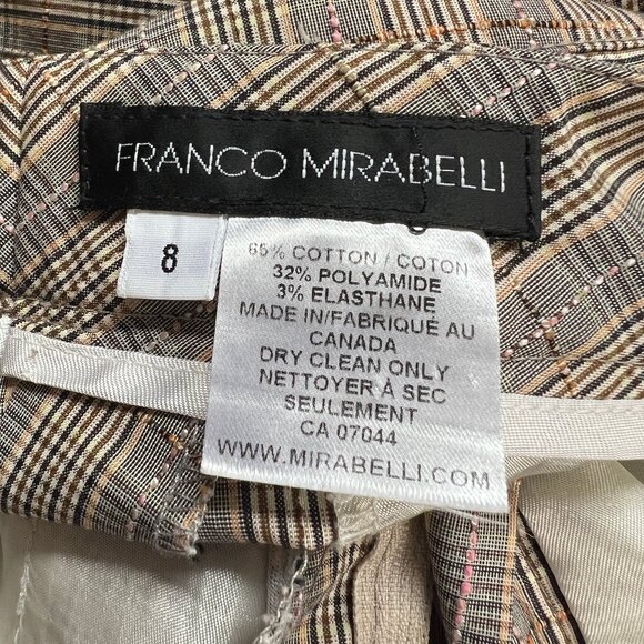 Vintage Woven Plaid Knit High Rise Long Straight Bootcut Flare Leg Trouser Pants - Picture 4 of 6